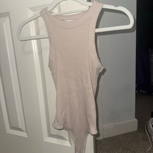 Calvin Klein Jeans Ribbed Sleeveless Bodysuit